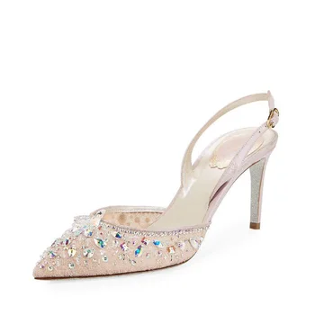 

OllyMurs 2020 new fashion women's shoes Sandals Rhinestone Summer lace