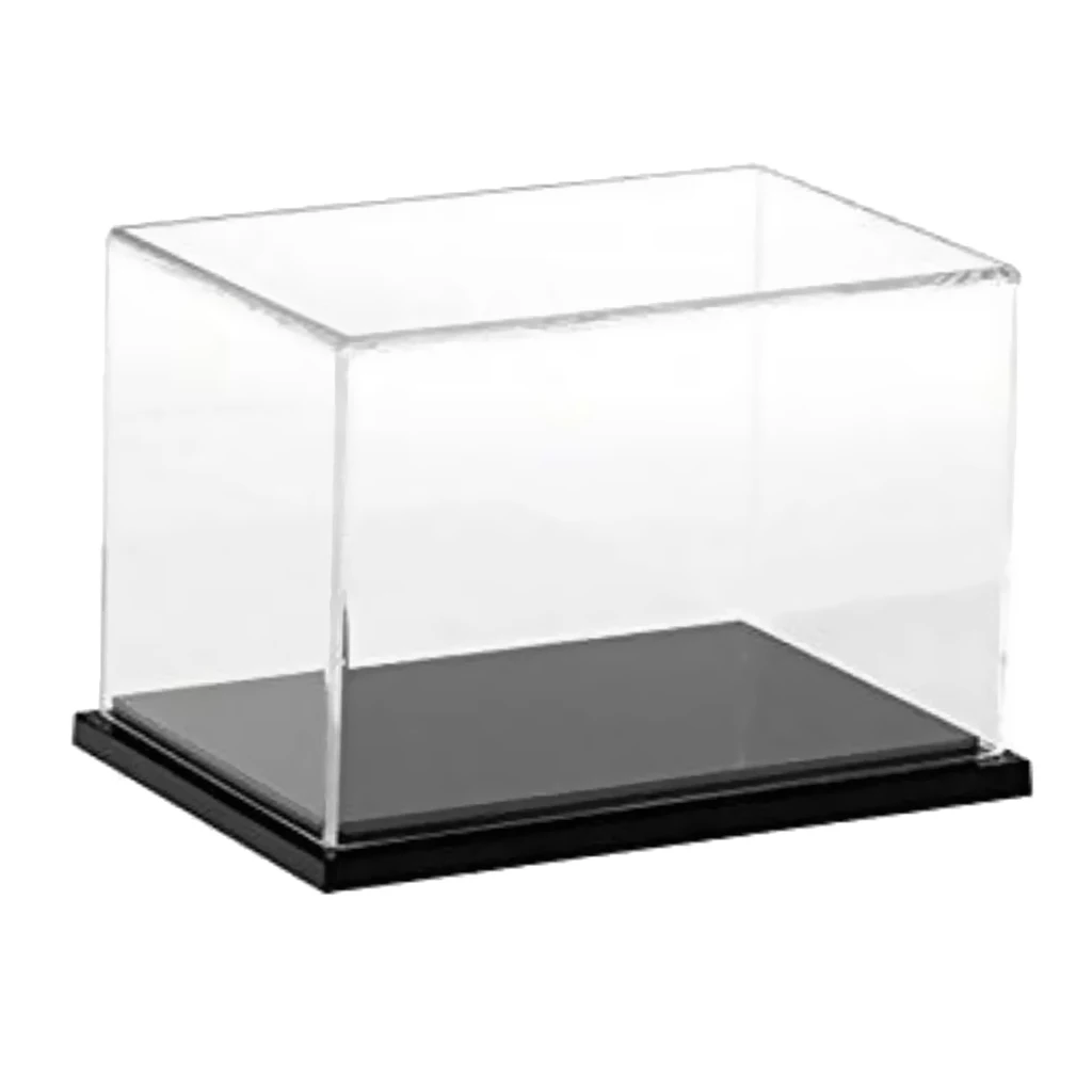 Transparent Acrylic Display Case Tray Dustproof Storage Show Box 20x10x10cm