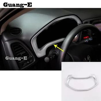 

Car Garnish Cover Detector Trim ABS Chrome Dashboard Meter Instrument Panel Gauge Frame 1pcs For Honda HRV HR-V Vezel 2019 2020