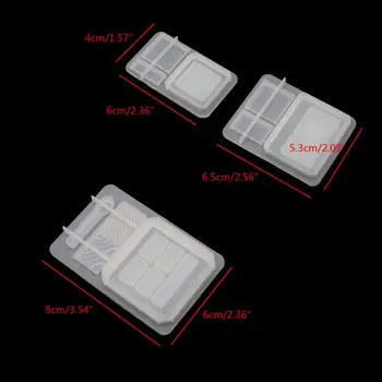 

Handmade Cute Eyeshadow Palette Epoxy Resin Mold Makeup Case Keychain Pendant Resin Mold Jewelry Making Tools Art Craft