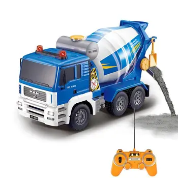 

Kuulee Remote Control Mixer Truck Model 2.4G Program Simulation Cement Concrete Mixer Stir Rotating RC Truck With Light Voice