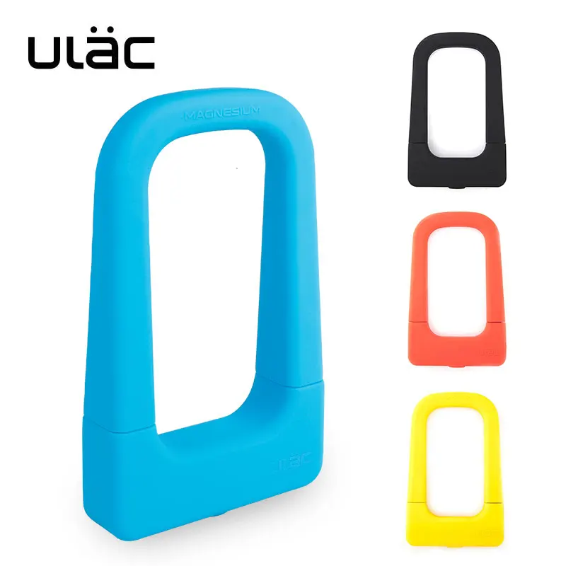 

ULAC Magnum Force MU3 Bicycle Shackle Lock Silicone Integrated U Shape Brass Core Brass Dimple Keys Comfy Hand Feel No Bad Smell