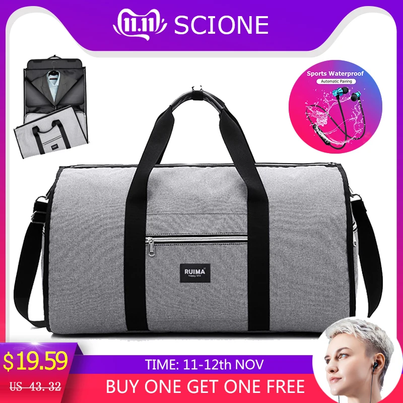 Achat Sac à bandoulière de voyage pour hommes sac de voyage pour hommes sac à main étanche à chaud sacs à bagages affaires grand costume sac de sport