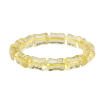 

Wholesale Lemon Yellow Natural Crystal Bracelets Hand String Lucky for Women Men Fashion Business career Simple Jewelry