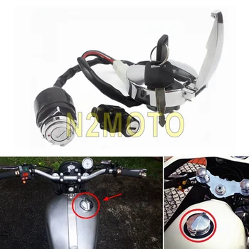 

Motorcycle Ignition Switch Fuel Gas Tank Cap Seat Lock Key Set for Honda CB 125S 125TT 450SC 650 650C 750C 900C 1000C Custom