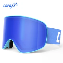 Profissional óculos de esqui das mulheres dos homens anti-nevoeiro cilíndrico neve óculos de esqui snowboard proteção uv inverno adulto esporte gafas esqui(China)