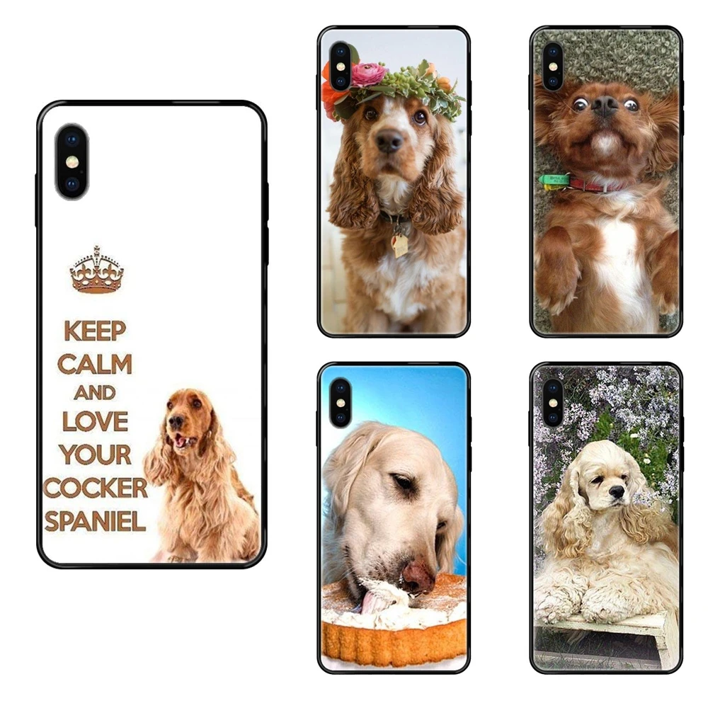 Benadrukken Bezet ik ben slaperig Black Soft Tpu Cartoon Patroon Telefoon Case Goedkope Real Cocker Spaniel  Voor Xiaomi Redmi 3S 4X 4A 5 5A 6 6A 7 7A 8 8A 8T 9 9A K20|Telefoonbumper|  - AliExpress