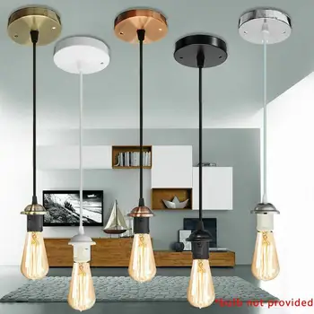 

1pc E27 Big Screw Mouth Edison Bulb Retro Lamp Holder Hanging Line Restaurant Coffee Shop Decoration Hanging Lamp