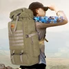 Outdoor 80L Backpack Tactical Military Camping Hiking Backpack Men Canvas Travel Climbing Bag Rope Sling Large Laptop Rucksack ► Photo 2/6