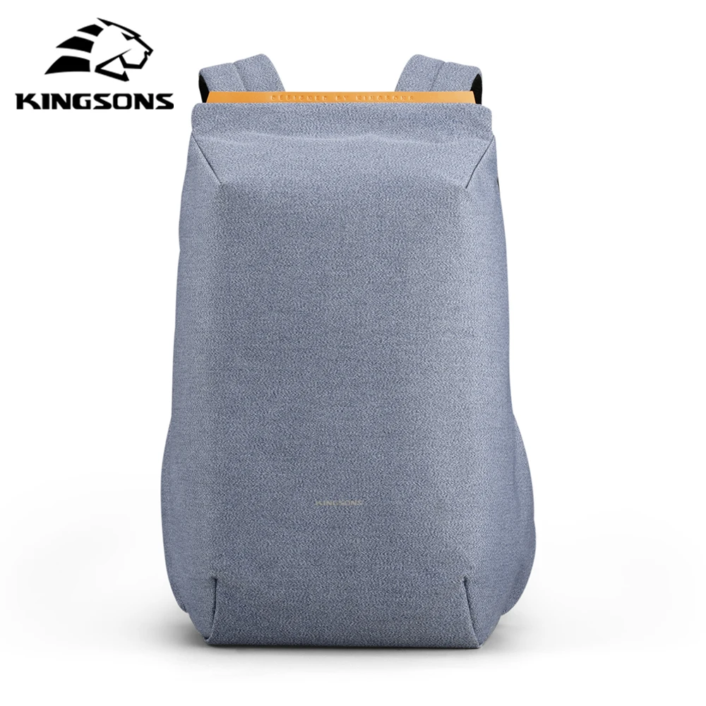 Kingsons 180 Degree Open Type-A USB Charging 15.6 inch Backpack for Men Teenage Boys mens backpack,teenager backpack