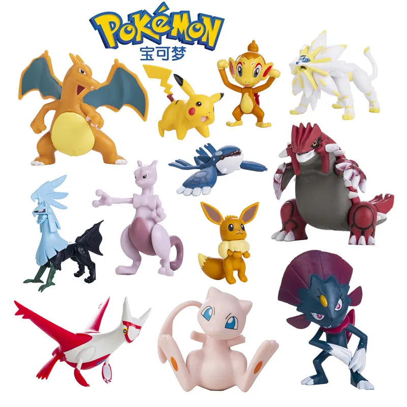 thumbnail image 2 of Figuras de Pokémon Dibujos animados Película Anime Figura Mewtwo Charizard Latios Gengar Pocket Monster Juguetes de acción Modelo Regalos para niños, 2 of 5