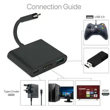 New USB 3.1 Converter Type-C To USB 3.0/HDMI/TypeC Female Charger Adapter for Apple MacBook and Google Chromebook pixel