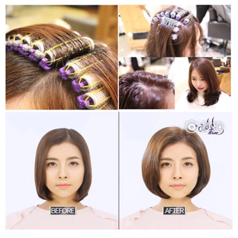 24pcs/box Curler-clips-Tool Cold Perm Rods Magic Air Bang Styling Bars Hair Rollers Morgan Perm Curling Curler Clips Tool