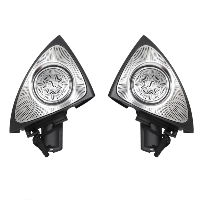 

Car Interior 3 Colors Led Ambient Light 3D Rotary Tweeter Speaker Burmester For C Class W205 C180,C200 C250 C300,C350(W205)(3D