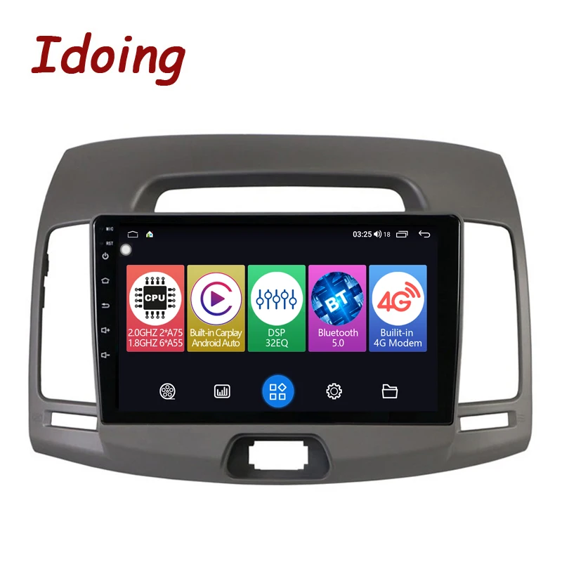Idoing автомобильный Радио мультимедийный плеер для Hyundai Elantra 4 HD 2006-2012 GPS навигация