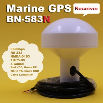 

GNSS Antenna Receiver BN-583N RS232 Mushroom Head Shell GPS Beidou Module 5V DIY Wiring