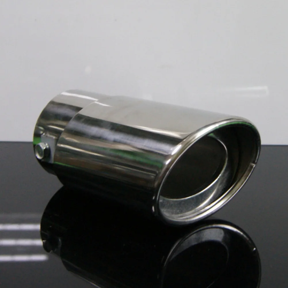 

Tool Replacement Stainless Steel Universal Car Silver Durable Tail Throat Easy Install Rustproof Exhaust Pipe