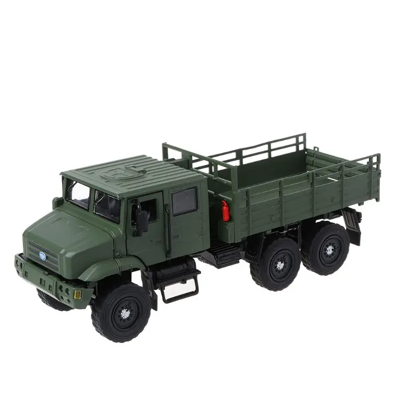 

1:36 MV3 Alloy Military Truck Diecast Toy Model Cars Sound Pull Back Music Model Collection for Children Gift