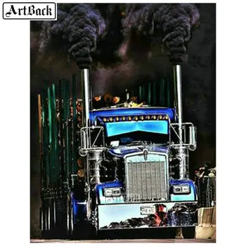 

5d diy diamond painting truck landscape full square diamond embroidery car icon 3d round diamond art