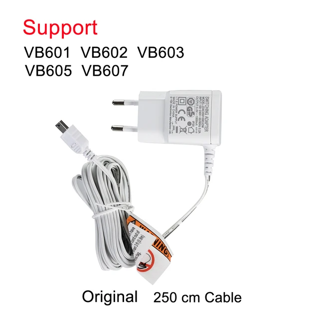 Chargeur Adaptateur Secteur D Origine Pour Moniteur Bebe Vb601 Vb602 Vb603 Vb605 Vb607 Bebe Nounou Camera Dc 5v 1000ma 100 240v 50 60hz Bebe Moniteurs Aliexpress