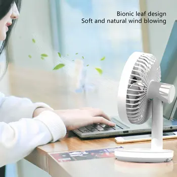 

3 Speed Personal Small Desktop Table Quiet with Soft Night Light Fan for Home Office Car Outdoor Travel