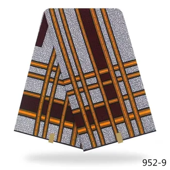 

2020 New Arriva 100% Cotton African Wax Ghana Wax Fabric High Quality Angola Wax printing 6Yards/Piece For Clothes 952