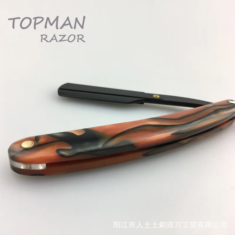 Red Razor Shaving Knife Hairdressing Scraper Black Knife Frame Eyebrow Knife Shaving Sweat Knife G1105 2