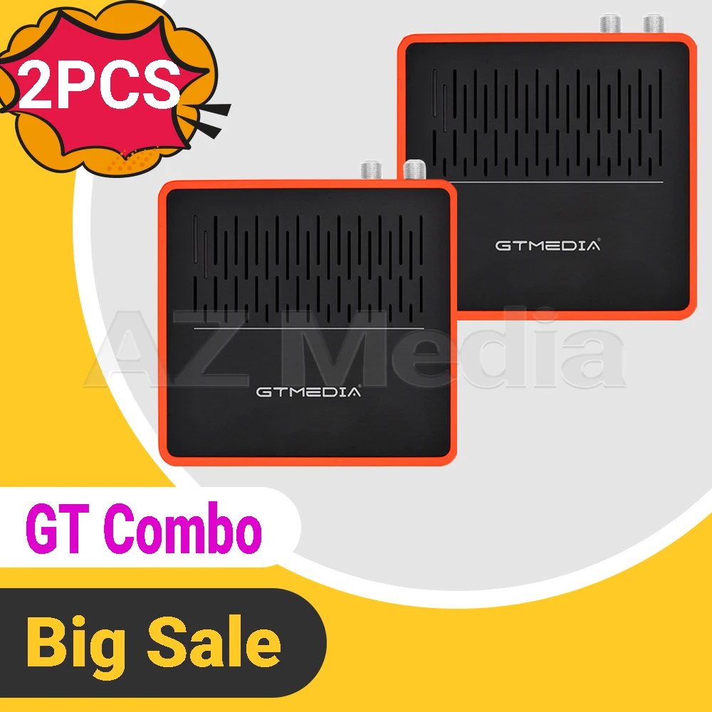 [2 шт.] GTMEDIA GT COMBO Android 9.0 TV BOX DVB-S/S2/S2X T/T2/Cable/ISDBT Amlogic S905X3 4K 2 4G/5G Wifi BT4.1 AVS + HEVC | Электроника