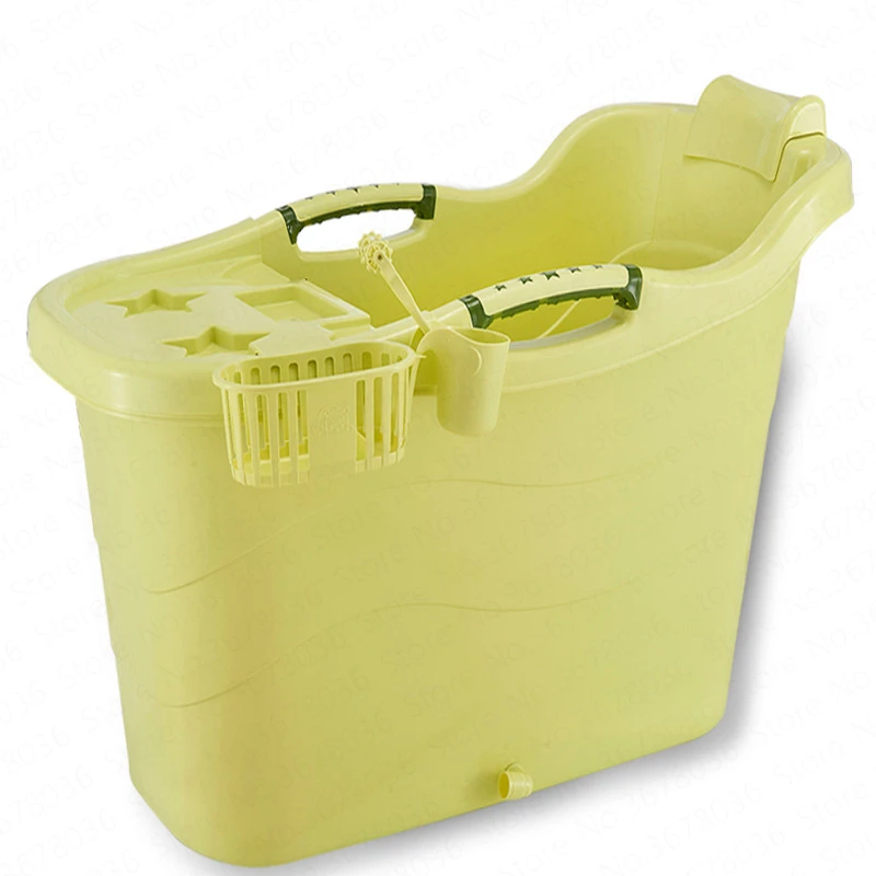 

Bath Barrel Adult Household Plastic Tub Extra Large Thick Bath Tub Double Bathtub Reclining Bath Barrel Folding