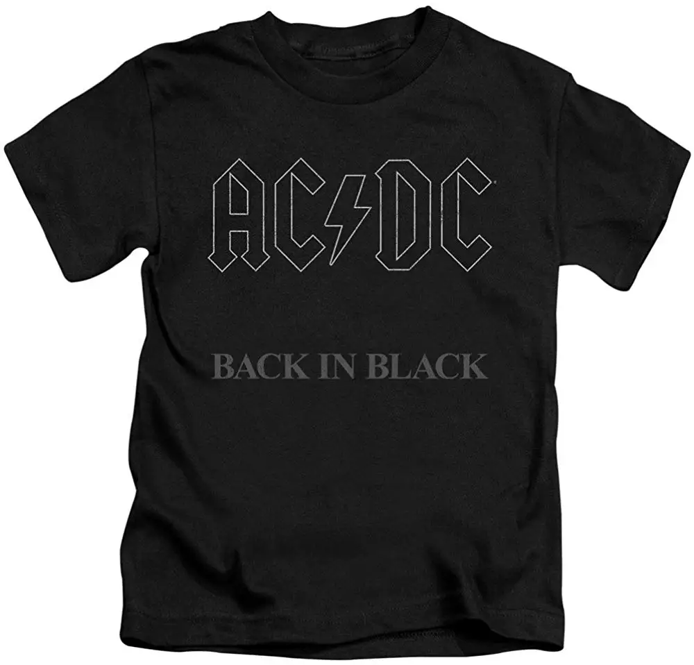 ACDC Back in Black детская футболка унисекс для мужчин и женщин |