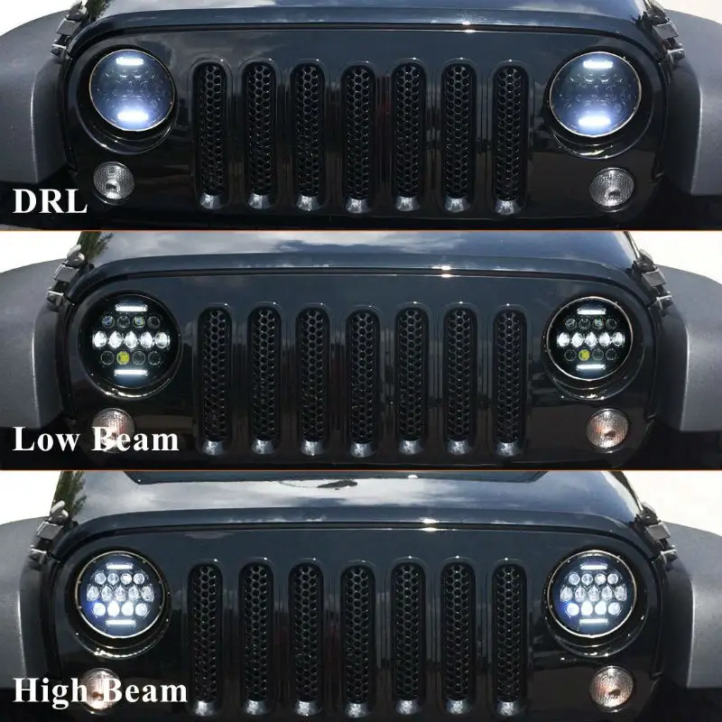 7inch led headlight with day running light11800