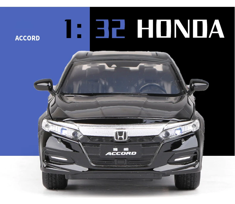 Jouet Voiture Modèle Honda Accord 2023 Échelle 1:32 - Avec Son Et Lumière - Cadeau Enfant