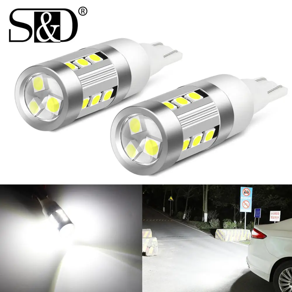 

2Pcs W16W LED T15 LED Bulbs Car Lights Backup Reverse Lights Canbus Error Free T16 921 912 LED Brake Lamp Stop Tail Light White