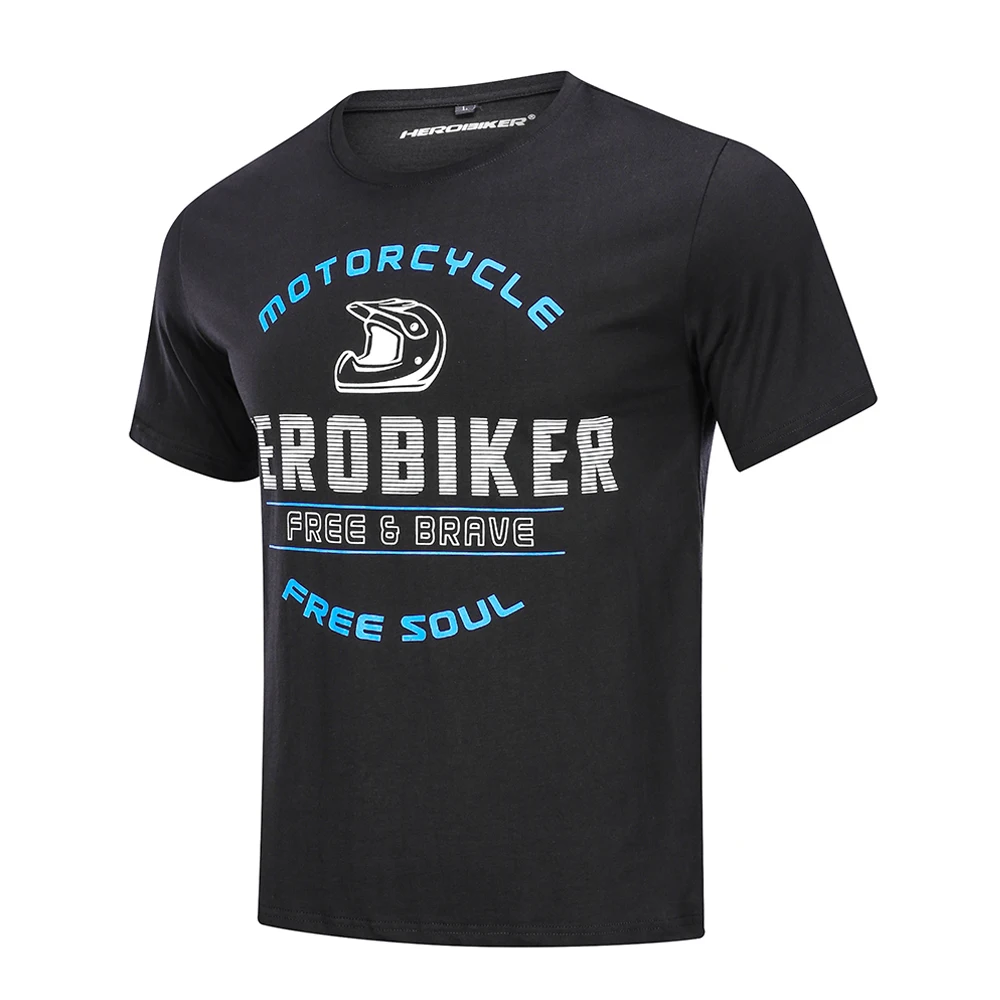 HEROBIKER футболка для мотоцикла Летняя мужская футболка для мотогонок короткая футболка для мотокросса Спортивная футболка модная быстросохнущая футболка