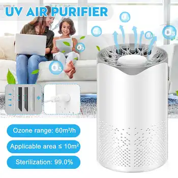 

Antiviral UV Air Purifier Filter Air Cleaner Fresh Ozone Home Bedroom auto Smoke formaldehyde sterilizer Smart No Radiation