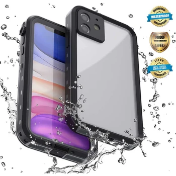 

IP68 Waterproof Phone for iPhone 11 Pro max Shockproof Case Transparent Back Cover for Apple iPhone 11 Pro max