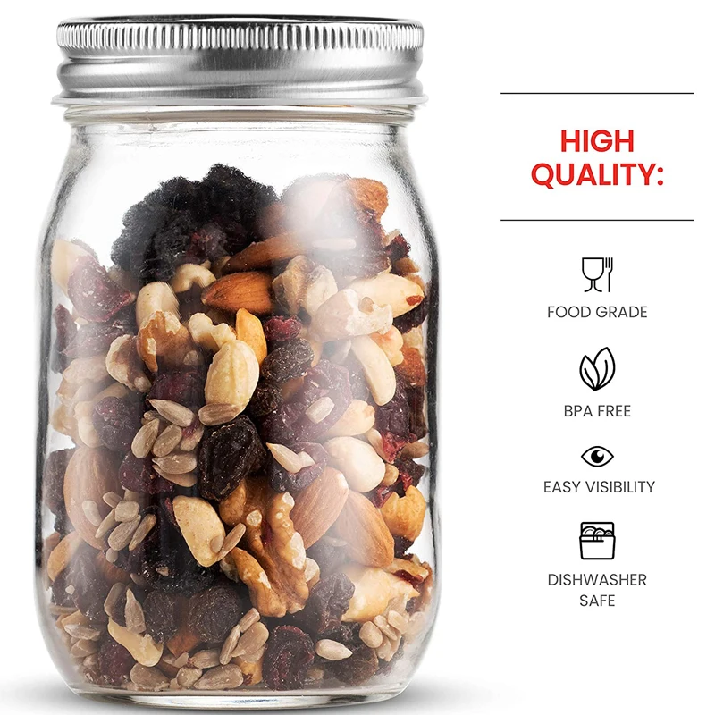 Mason Jars With Regular Lids Ideal for Jam Honey Wedding Favors  Shower Favors DIY Magnetic Spice Jars 6