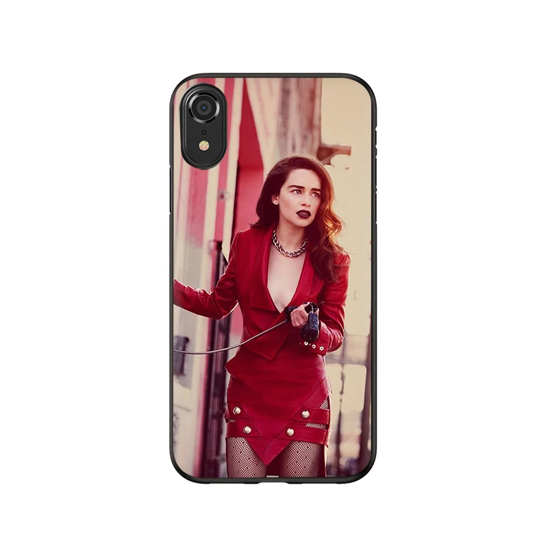 EWAU Emilia Кларк силиконовый чехол для телефона iPhone 5 5S SE 6 6s 7 8 Plus X XR XS 11 Pro Max - Цвет: B9