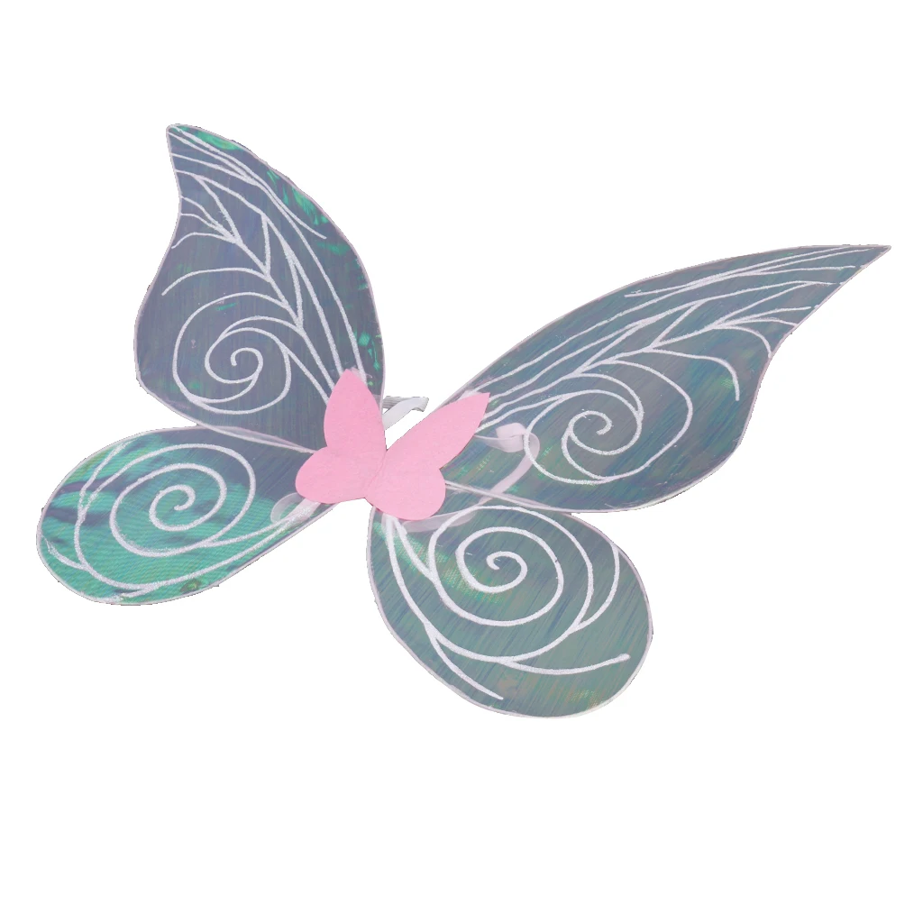 Adult / Kids Shiny Color Changing Butterfly Angel Fairy Wing Party Fancy Dress
