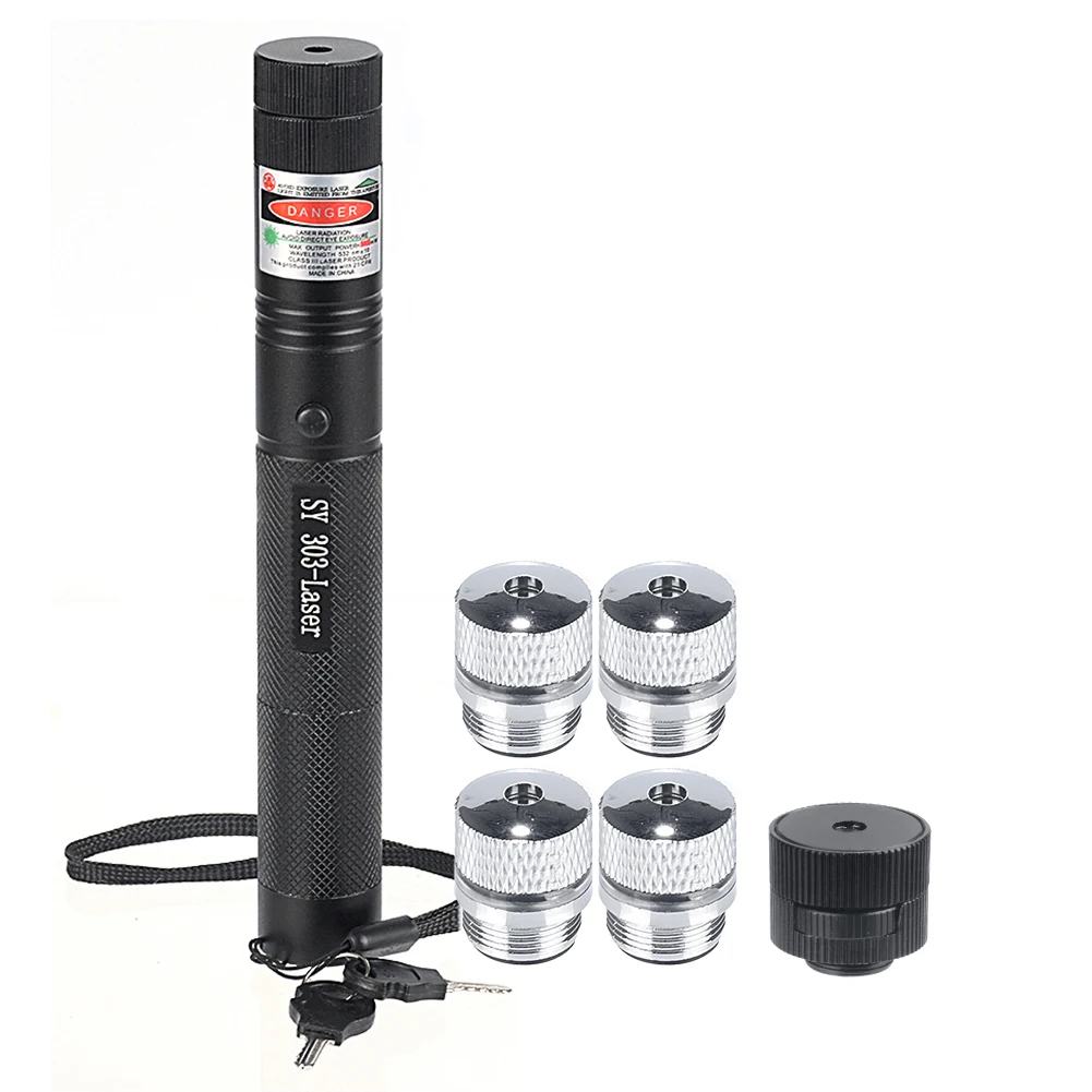 Description Picture 6 of itemPowerful Red Green Laser Pointer 10000m 4mW Laser 303 Sight Focus Adjustable Burning Lazer Torch Pen Sight Outdoor Hiking