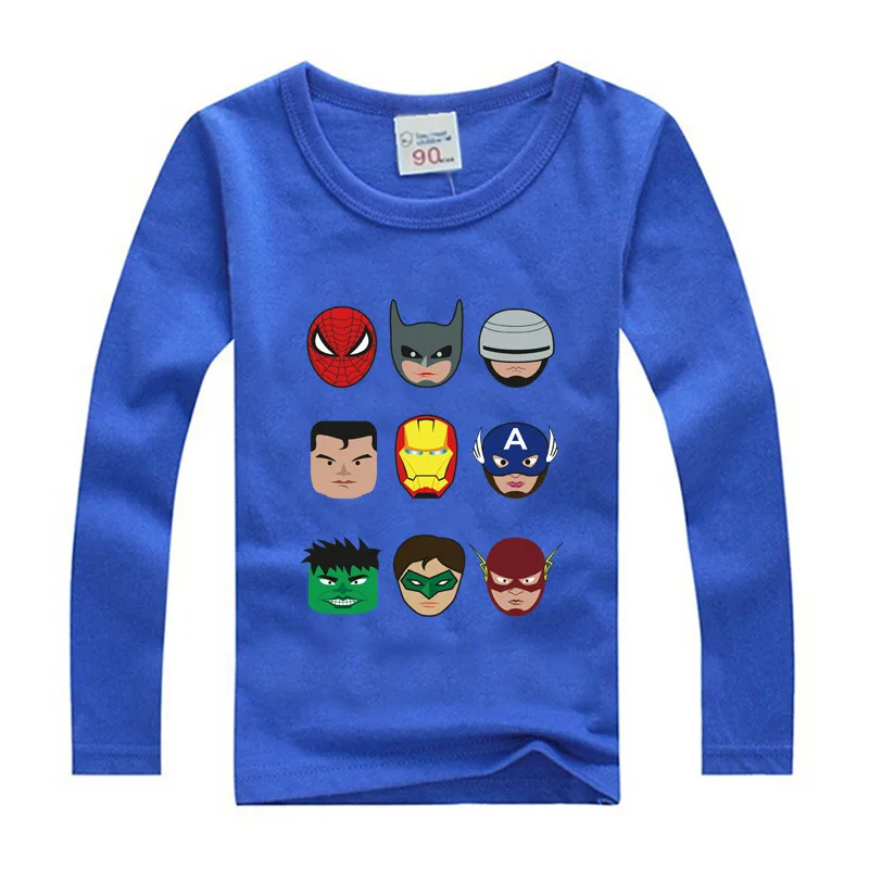 

The Avengers Cartoon Kids Clothes Long Sleeve Boys T Shirt Cotton Tops Slim Fit Tee Ropa Bebe Tshirt Camiseta Children Clothes