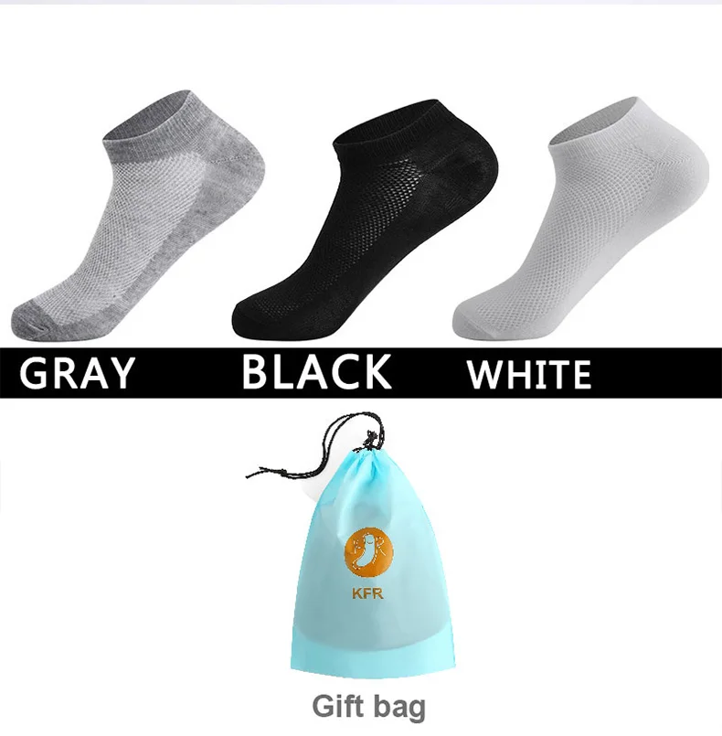 10pairs Men Socks Lot Invisible Ankle Socks Short Winter Black Gray Breathable Thin Cotton Socks Men Size EUR 38-42(US6.5-11