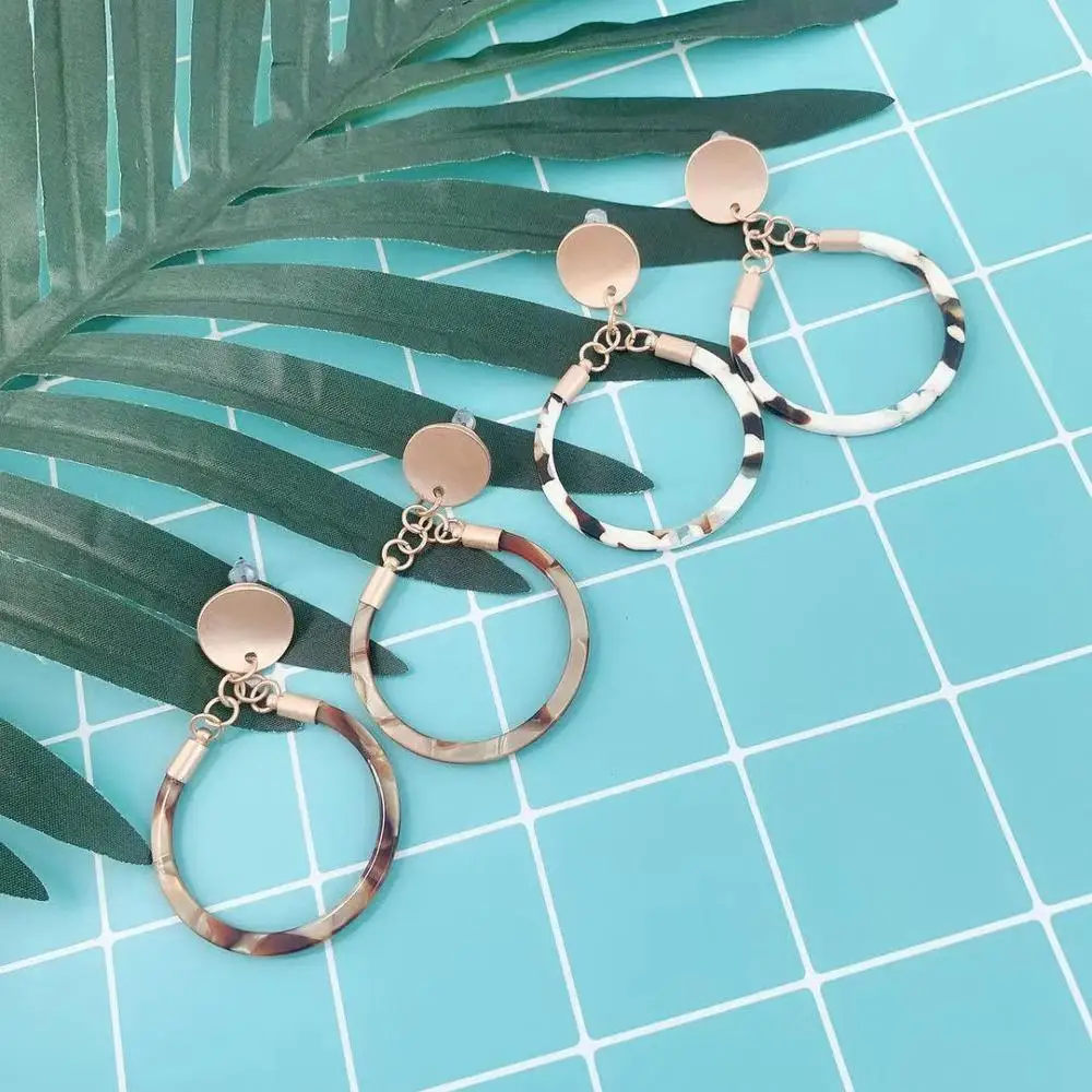 Матовые золотые серьги Модная бижутерия свадебные подарки Женские аксессуары