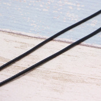

High Quality Black Silk Leather Cord Chain Necklace Rope with Lobster Claw Clasp P0RF