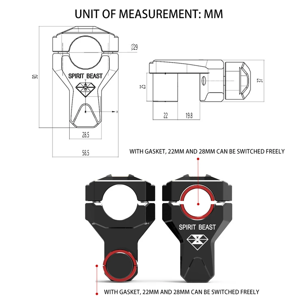 Подъемник на руль мотоцикла для Ducati Multistrada KTM BMW R1200GS Honda Suzuki vстрома Yamaha Super Tenere Kawasaki