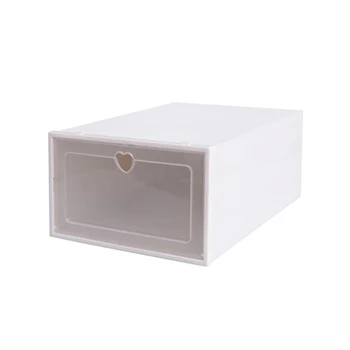 

Plastic Shoe Organizer Transparent Shoe Storage Box Rectangle Thickened Shoes Organizer Drawer Boxes Household Storage Case