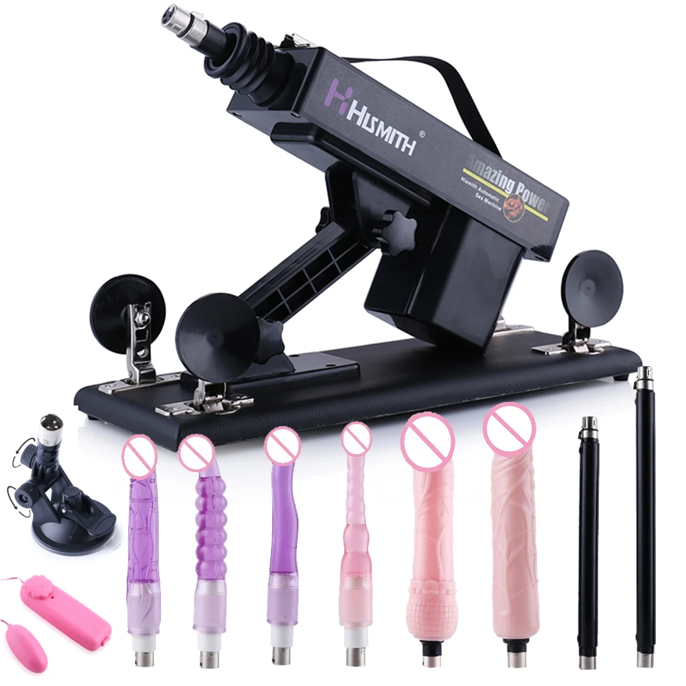 Sex Machine female masturbation dildo pumping gun with 6 dildos attachments automatic sex machines for womengun making machinemachine cap gunsgun simulation