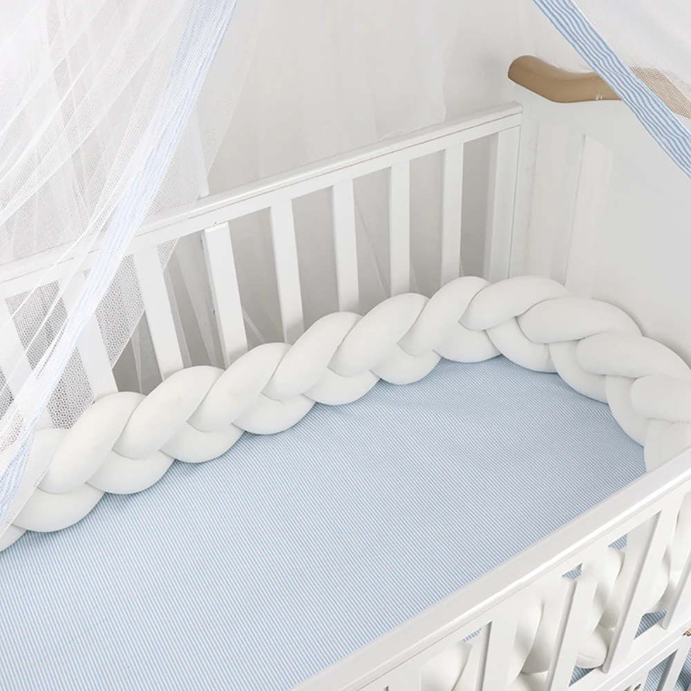 3 м/1 м детский бампер кровать оплетка узел подушки бампер для Infant Bebe защита для кроватки кроватка бампер номер Декор