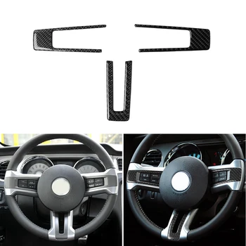 

Sticker Steering Wheel trim For Ford Mustang 2009-2013 Carbon Fiber Black