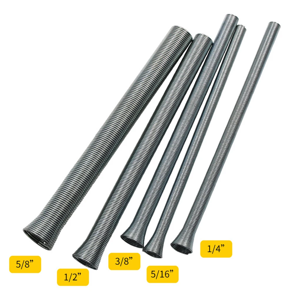 

5pcs/set Manual PVC Wire Spring Pipe Bender Curve Springs Tube Bending Device Hydropower Tools 6mm/8mm/10mm/12mm/16mm